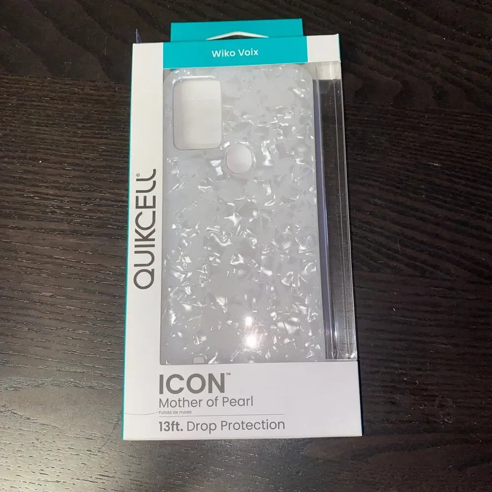 New Quikcell Wiko Voix ICON Fashion Case - Mother of Pearl